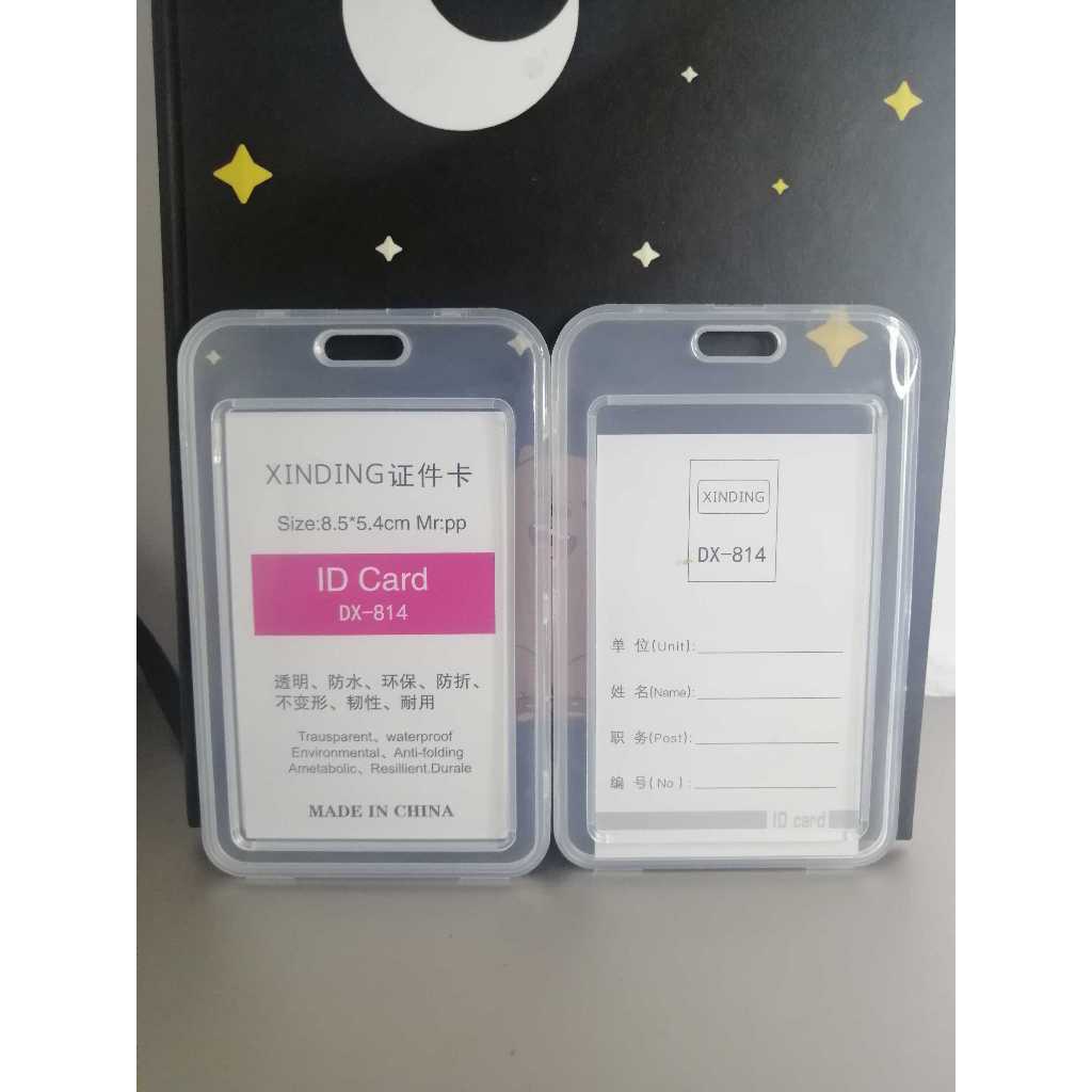 Card Holder Buka Tutup / Holder Id Card / frame box bening / casing id card