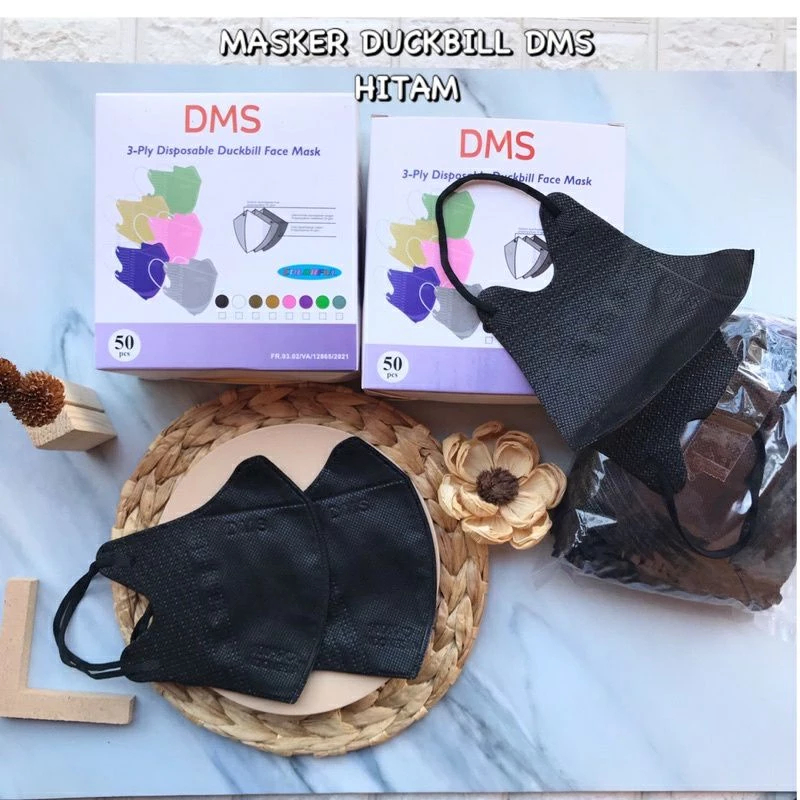 Masker Duckbill DMS Care Embos Face Mask Masker Duckbill 3 Ply DMS Care Face Mask 1 Box Isi 50 Pcs