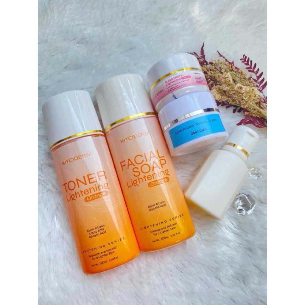 Paket whitening double glow gel express whitening flek