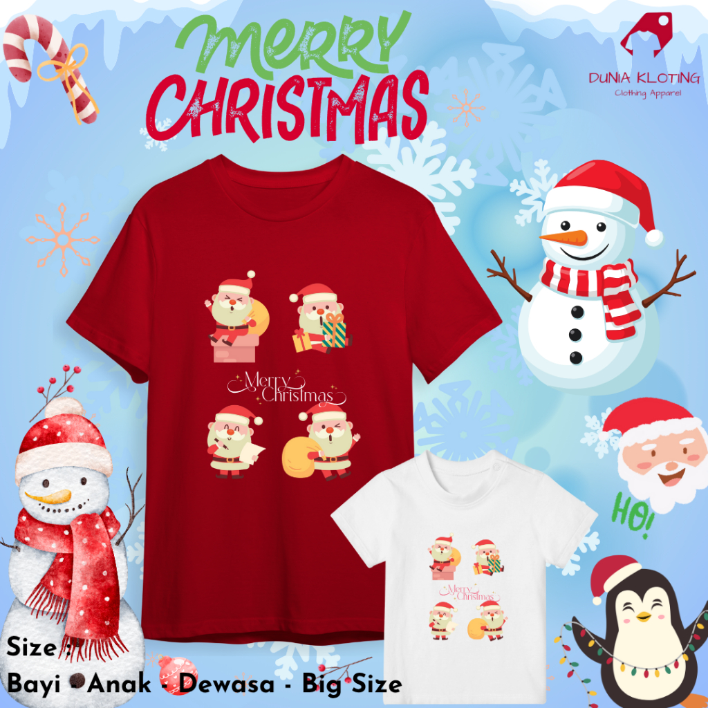 Shopee : Kaos Natal keluarga / kaos Natal couple keluarga / kaos Natal instant / kaos Natal terbaru 