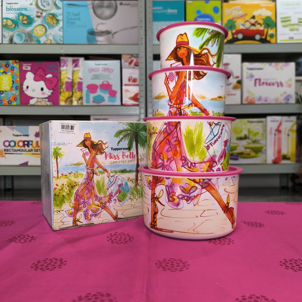 Tupperware Miss Belle Canister Set