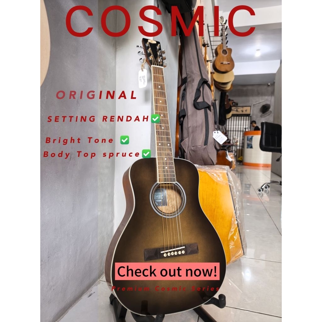 Gitar Akustik Cosmic Original Ukuran 3/4 Original