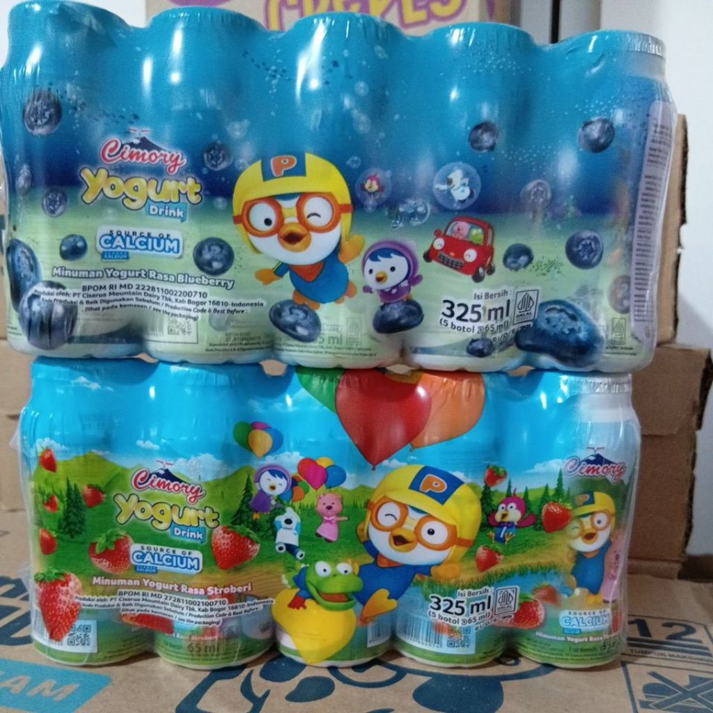 Cimory yogurt mini 70ml 1dus isi 100pcs blueberry strawberry 1dus