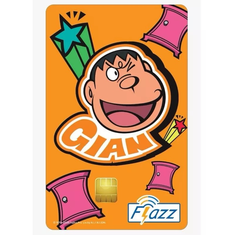 Kartu Flazz BCA Limited Edition Doraemon Colour Gian GEN 2