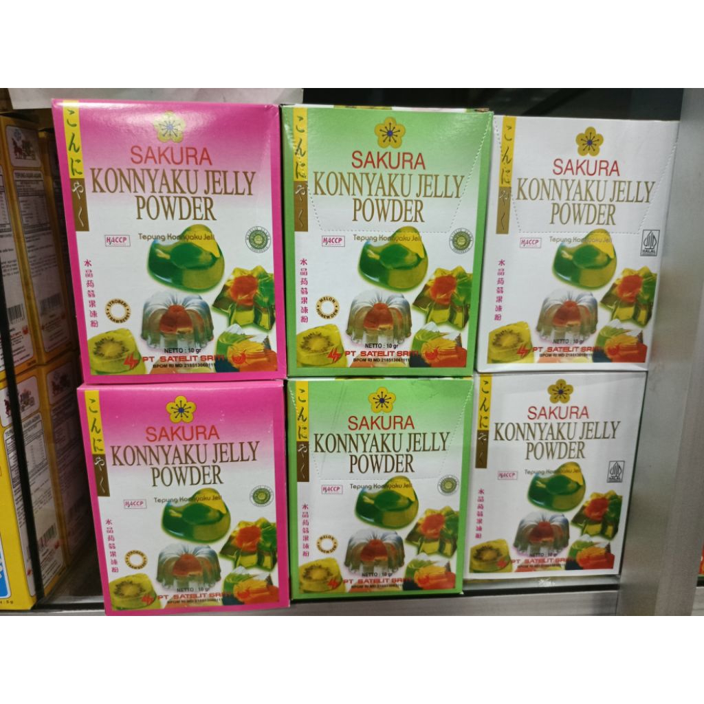 Sakura Konyaku Jelly Powder 1 box isi 12 sachet(10g)