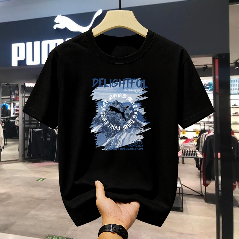 Kaos Puma Original Resmi T-shirt Sport Pria Kualitas Tinggi Nyaman Harian