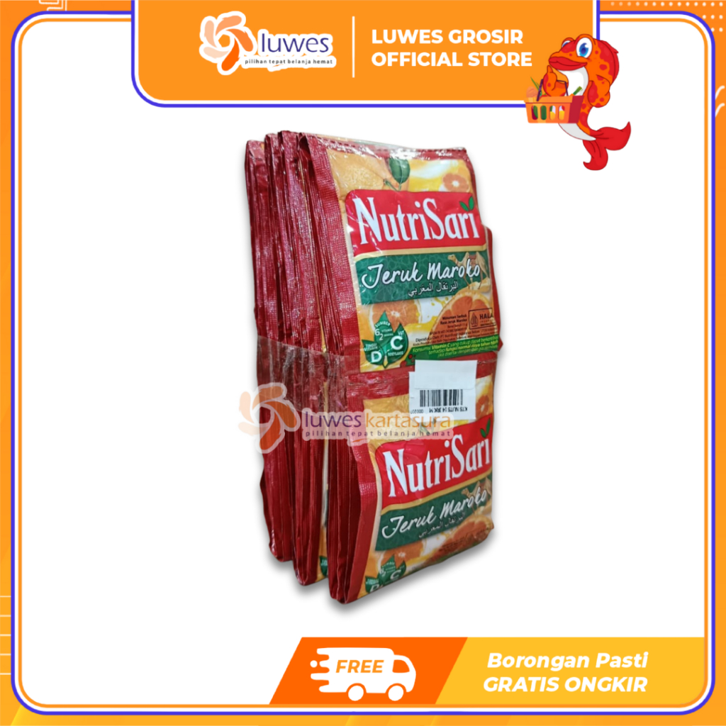 [GROSIR] Nutrisari Renceng Isi 30 Pcs Minuman Bubuk Instan Rasa Jeruk Maroko Murah