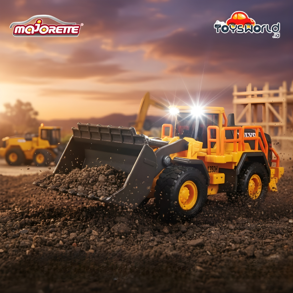Majorette Volvo Series Wheel Loader - Mainan Anak