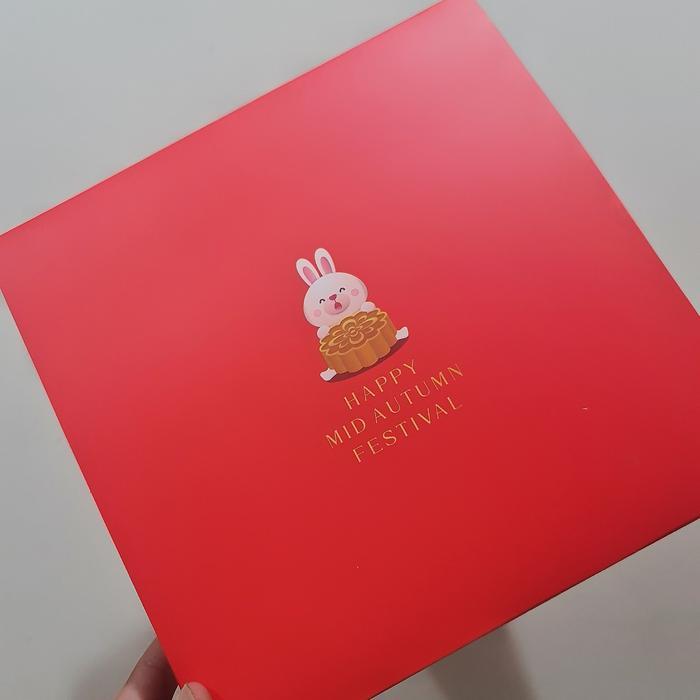 Box Mooncake Sekat 4 Motif Rabbit