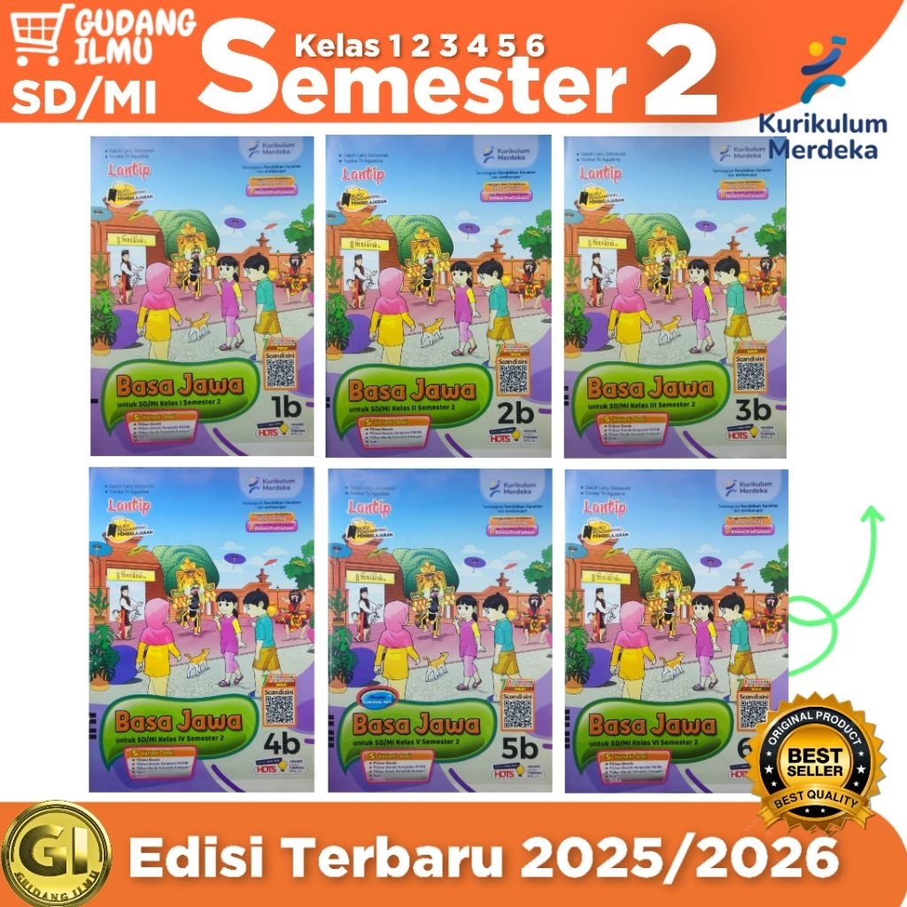 LKS BAHASA JAWA SD KELAS 1,2,3,4,5,6 SEMESTER 2 l lantip l Putra nugraha