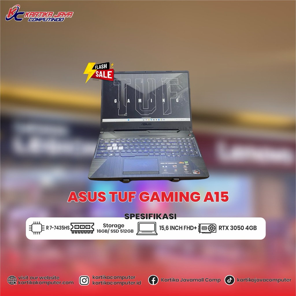 ASUS TUF GAMING A15 | RTX 3050 4GB
