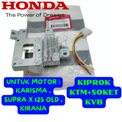 KIPROK KTM + SOKET KVB HONDA KARISMA/SUPRA X 125 OLD/KIRANA BARANG BERKUALITAS ASLI 100% ORIGINAL .