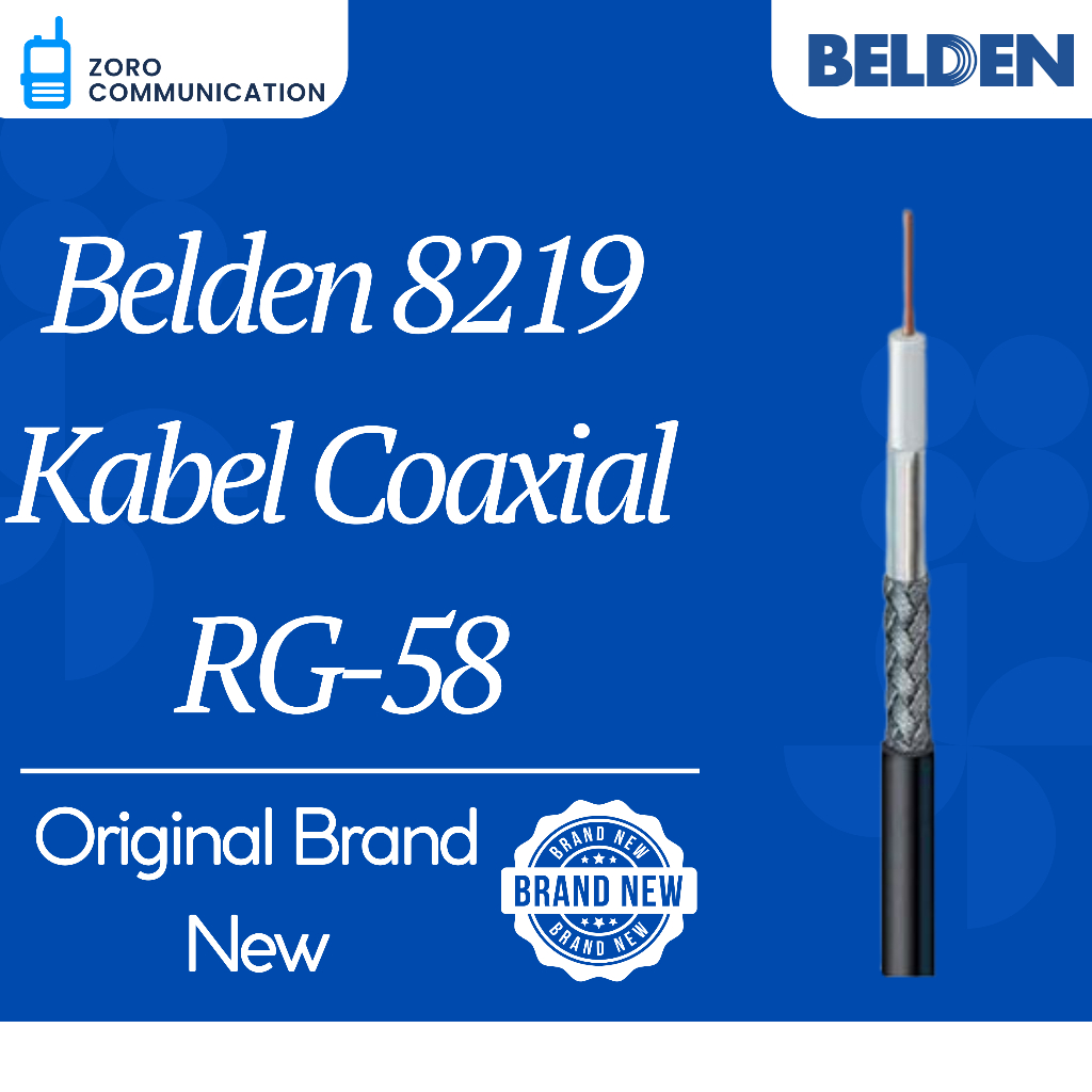 Belden 8219 USA – Kabel Coaxial RG-58 RG58 Original Kabel Koaksial RG 58