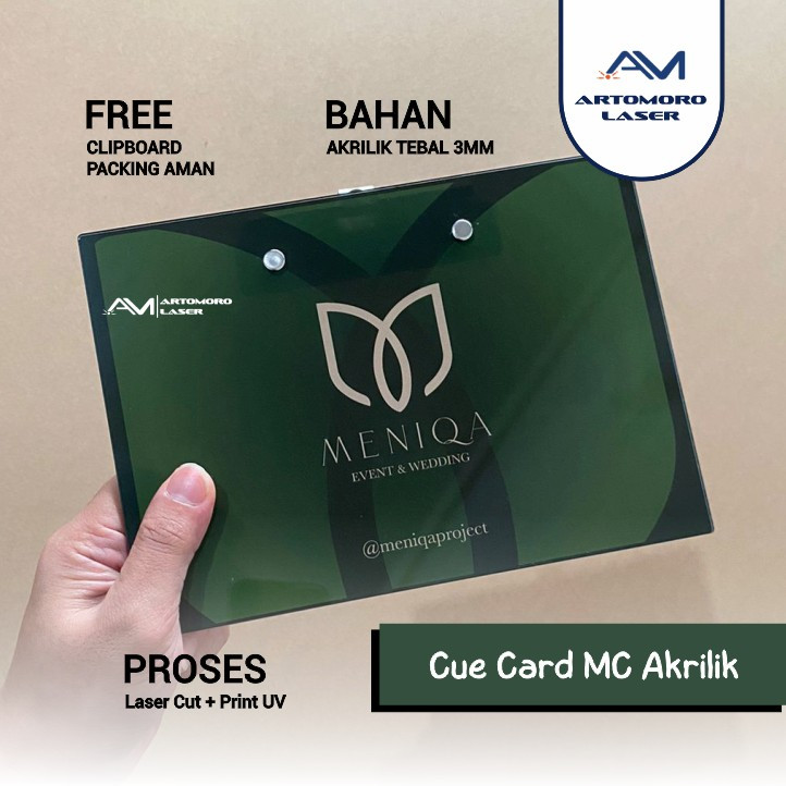 CUE CARD MC AKRILIK CUSTOM