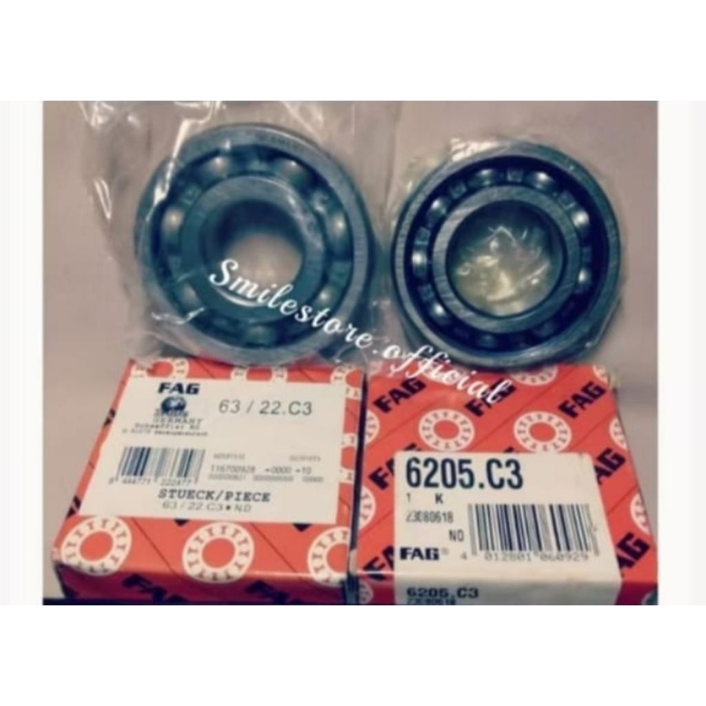 Bearing Laher Kruk As Ninja R RR 63/22 6205 C3 FAG HI SPEED