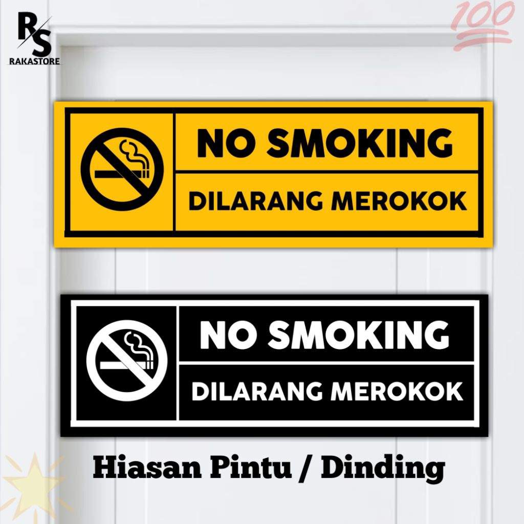 Pajangan No Smoking/ Dilarang Merokok/ Pajangan Dilarang Merokok/Hiasan no Smoking/ Pajangan Dilaran