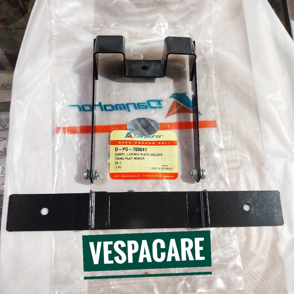 Tiang Dudukan Plat Nomor Depan Vespa Px Exclusive Danmotor