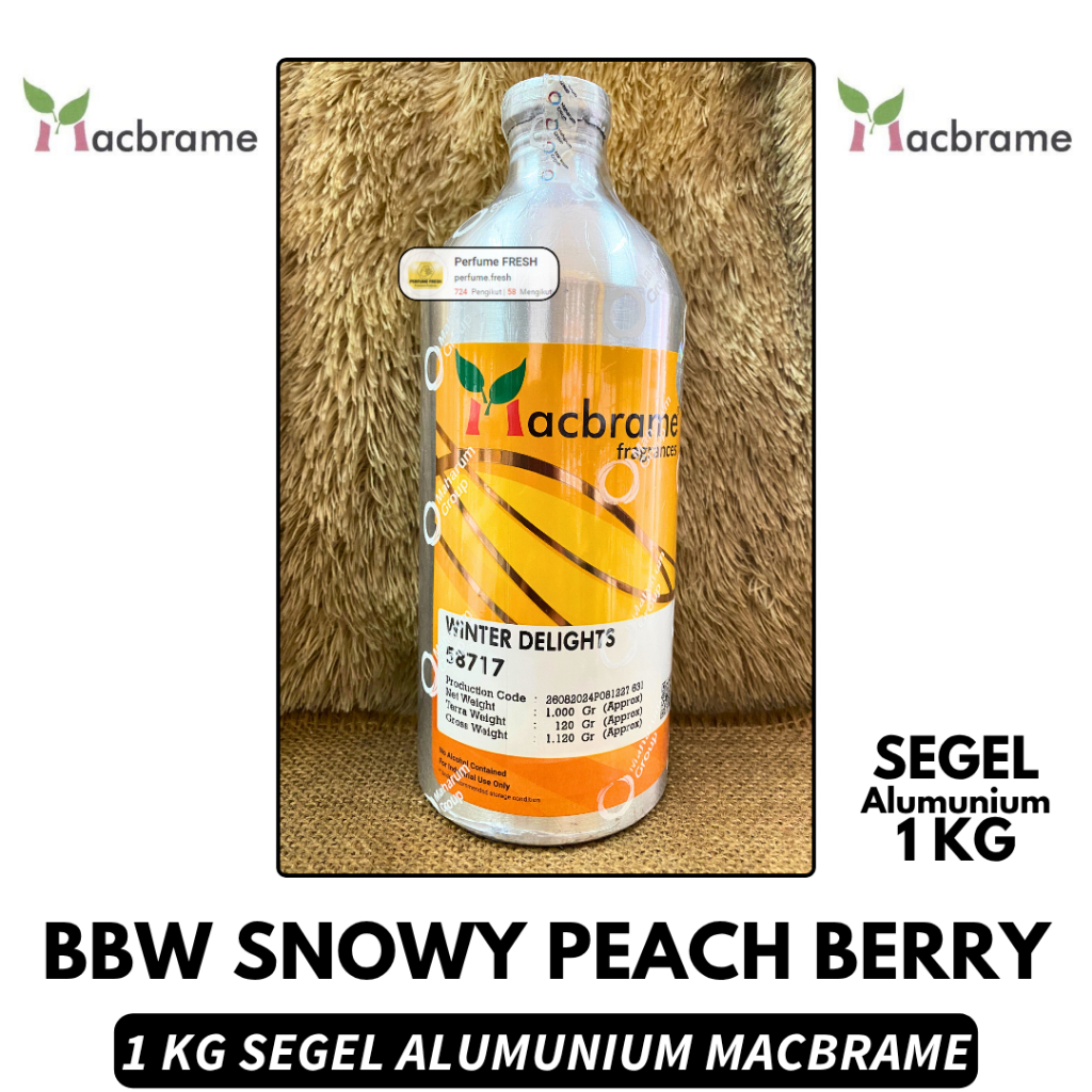 Bibit Parfum MACBRAME // WINTER DELIGHT 1 KG SEGEL Alumunium