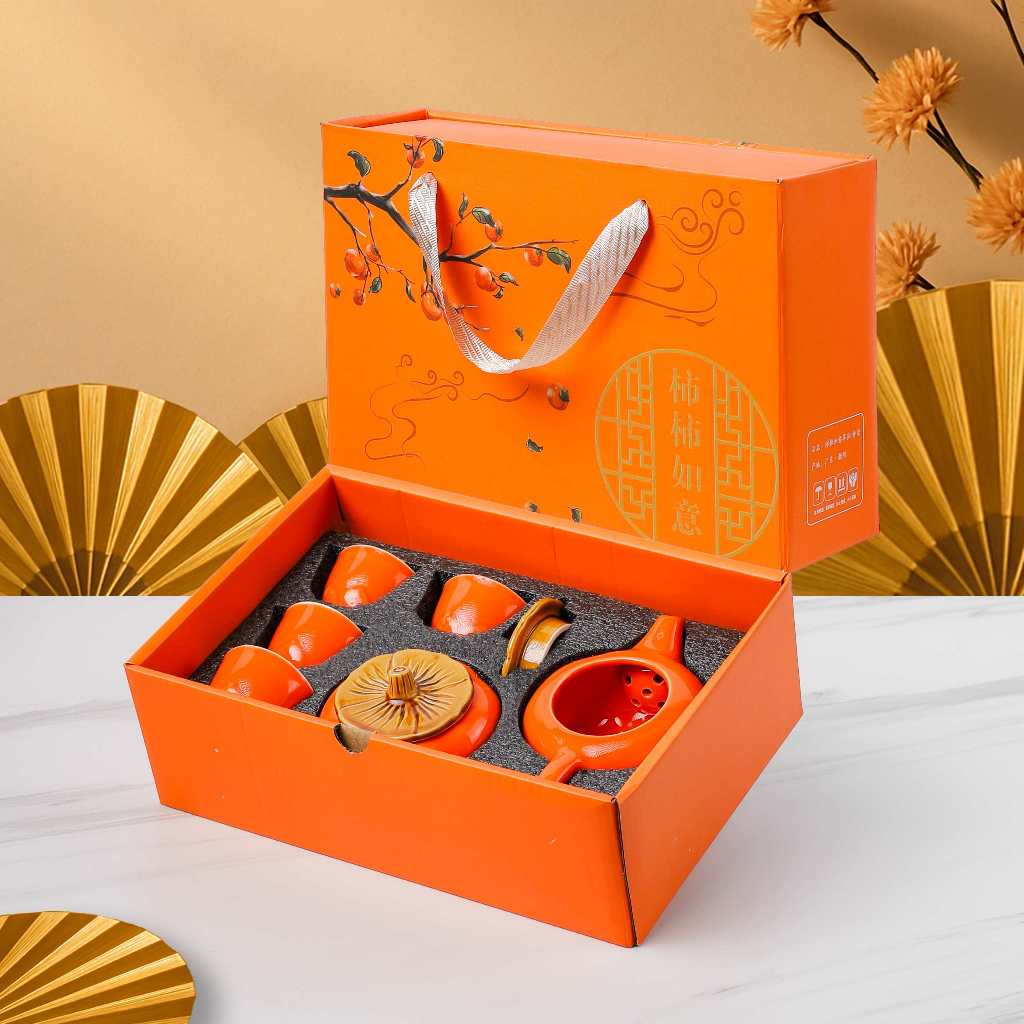 WWEISHOP CHINESE TEAPOT SET 6CUP CANGKIR SET TEH CHINA TRAVEL SET TEKO CANGKIR TEH SET