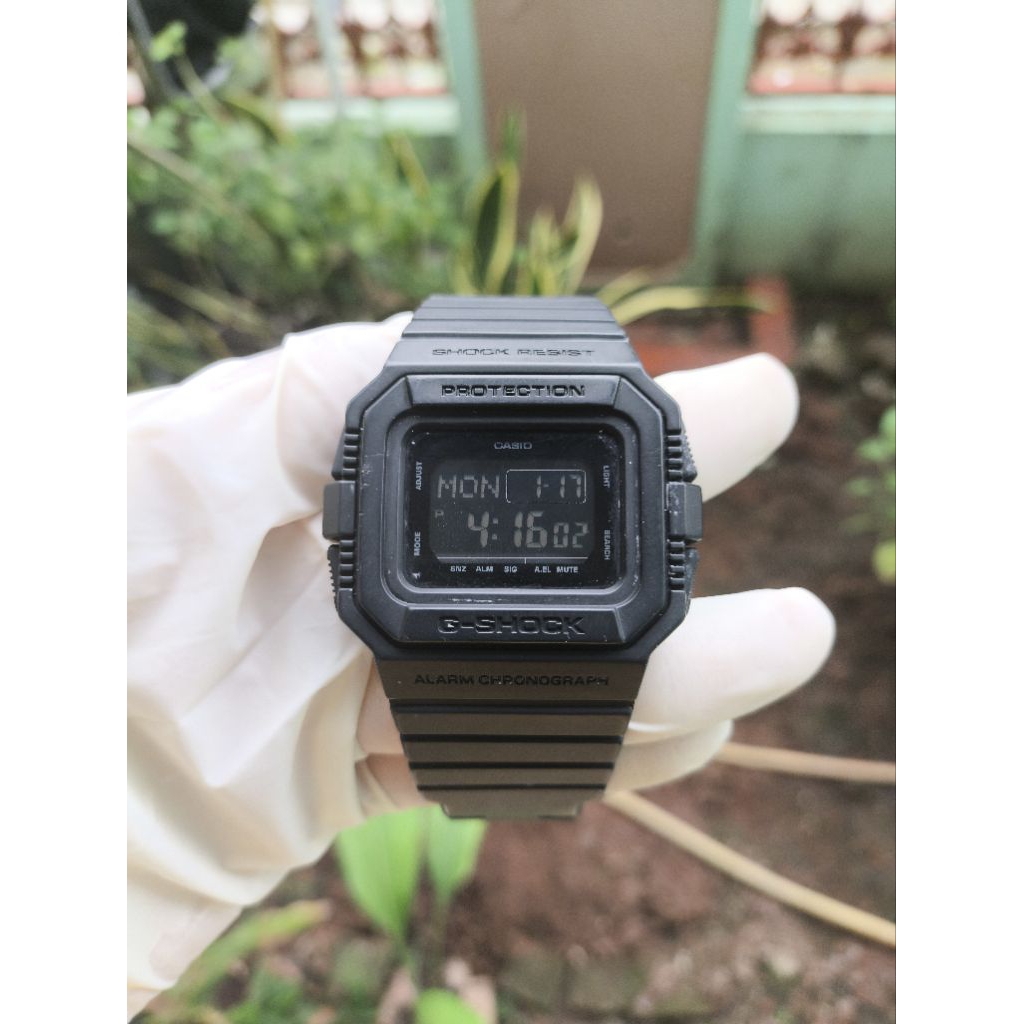 (Harga Net) Jam Tangan Casio G-Shock DW-D5500BB All Original Black Edition Mesin Normal Tinggal Paka