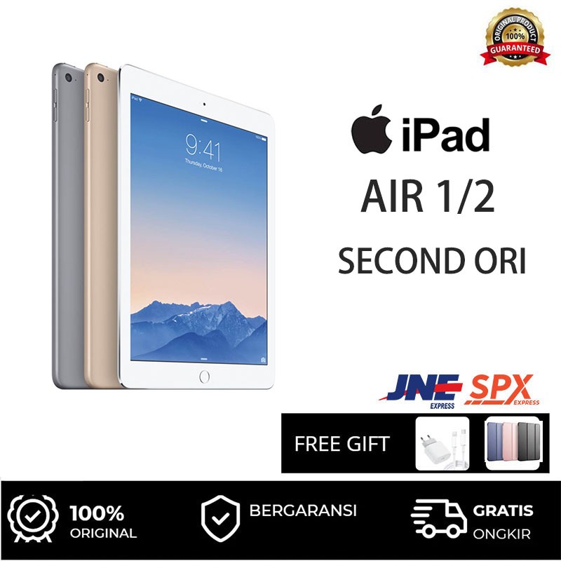 APPLE Ipad Air 2  9,7" 64GB Wifi Only Kondisi Mulus  SECOND ORIGINAL MULUS NO MINUS