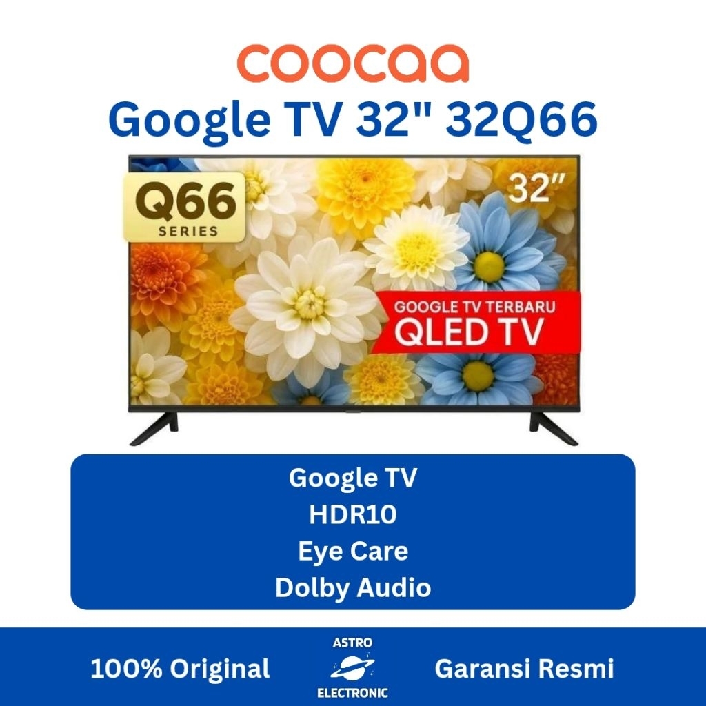 COOCAA 32Q66 FHD QLED GOOGLE TV 32 Inch
