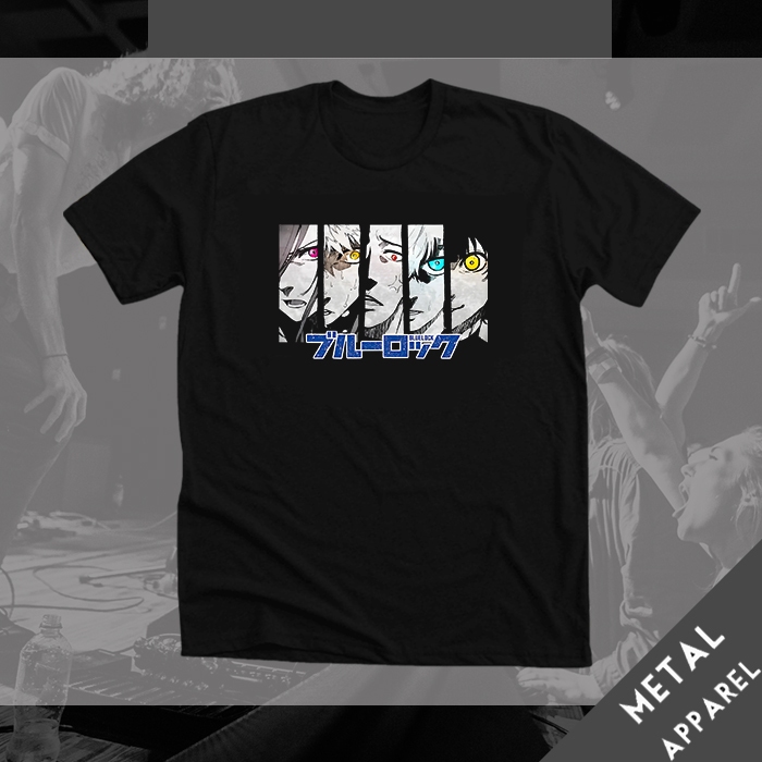 Kaos Anime Blue Lock T-shirt Blue Lock Manga Baju ANime Manga Kartun Bola Blue Lock