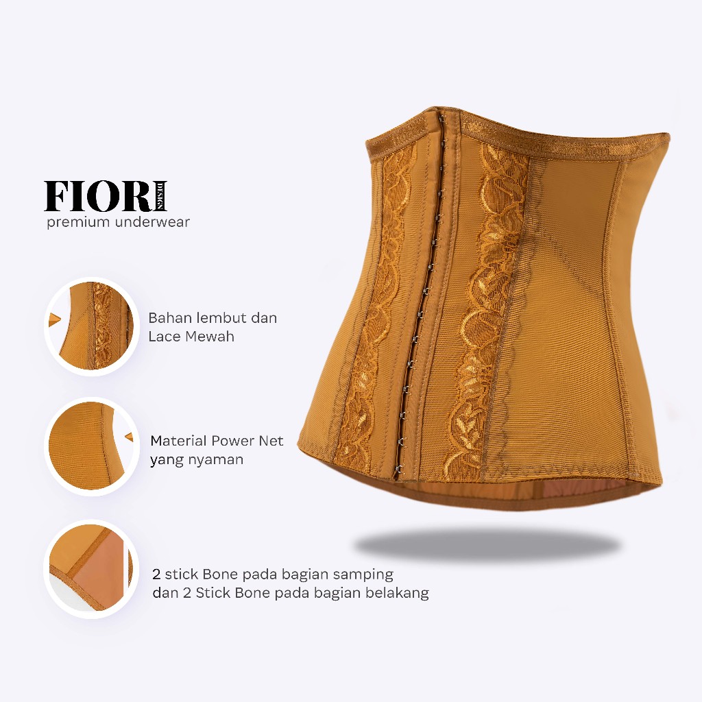 Barbara Long Corset - FIORI