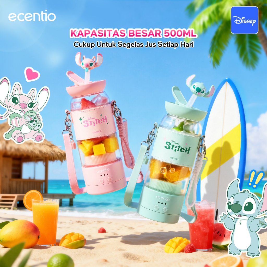 Ecentio Botol Minum Portabel Kaca 500ml | Tumbler Jus Food Grade Anti Bocor | Botol Minum Multifungs