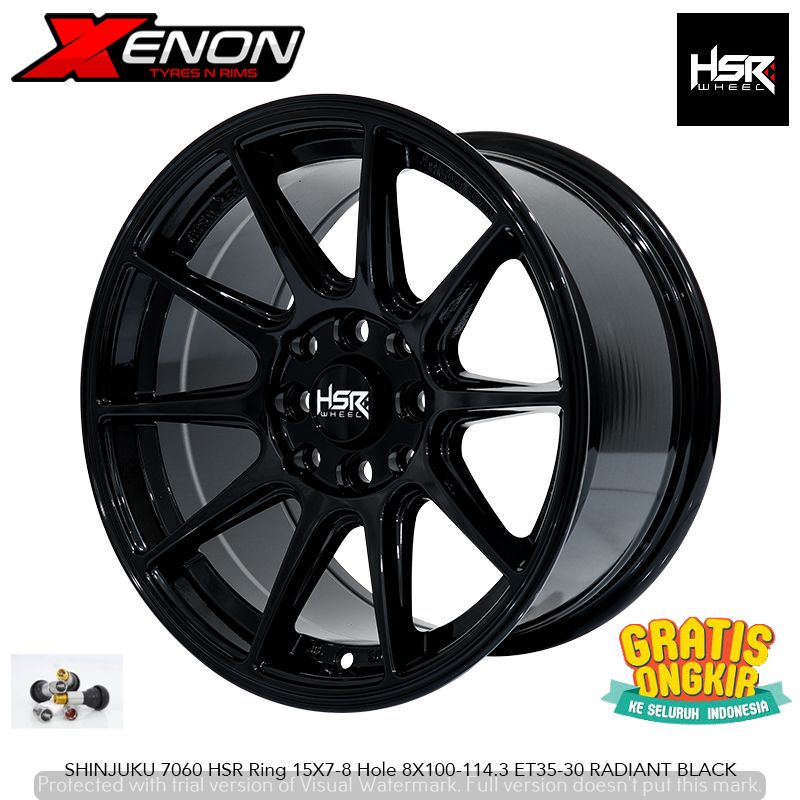Velg Racing Celong R15 HSR Shinjuku Pcd 4x100 4x114,3 Ring 15 Mobil Agya Brio Calya Avanza Xenia