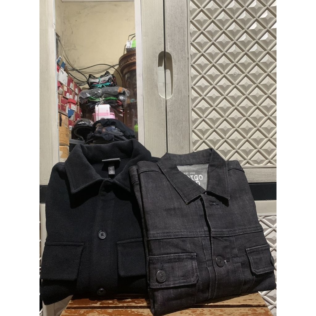 ORIGINAL OUTERWEAR WOOL H&M JACKET SPAO DENIM JEANS BLACK INDIGO