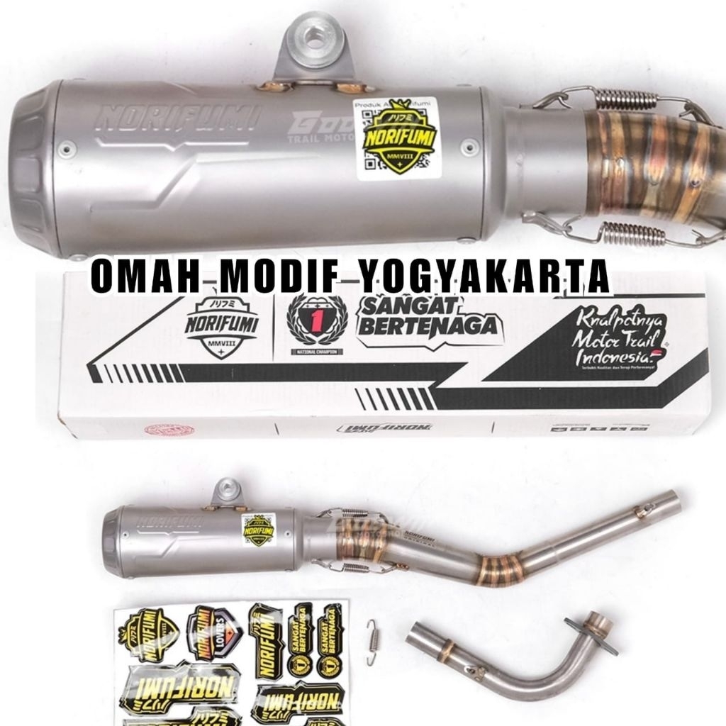 Knalpot Norifumi GTX PRO Bore Up Jupiter Z Vega Jupiter MX bebek Stainless Boreup ORIGINAL