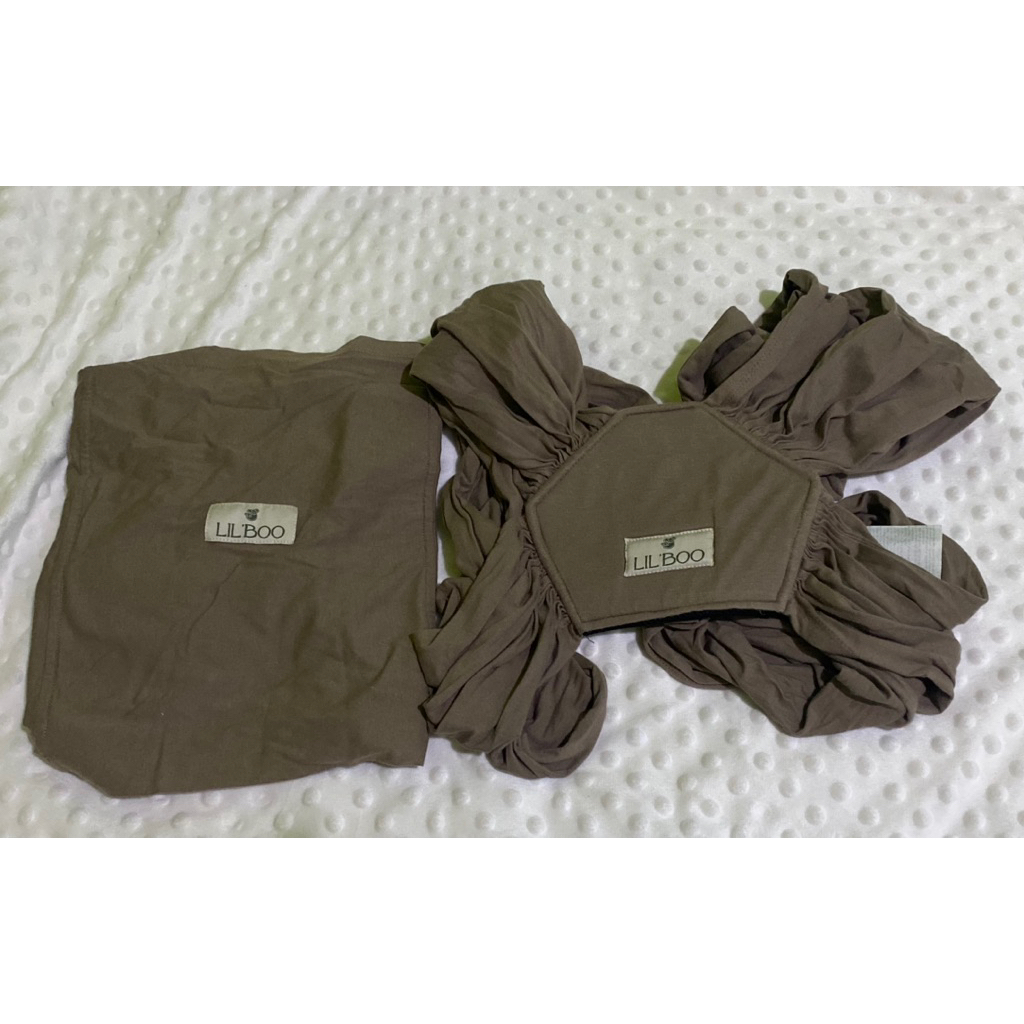 LIL' BOO Gendongan M-Shape size M Mocca Newborn Wrapped Preloved