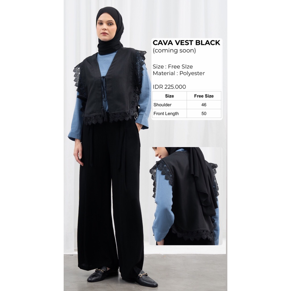 CAVA VEST BLACK BY ALEZA LABEL