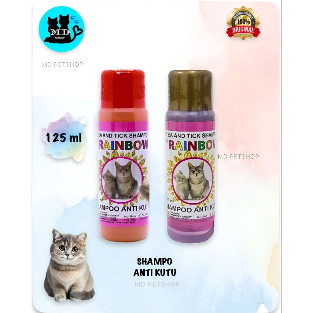 Shampo kucing Rainbow.
