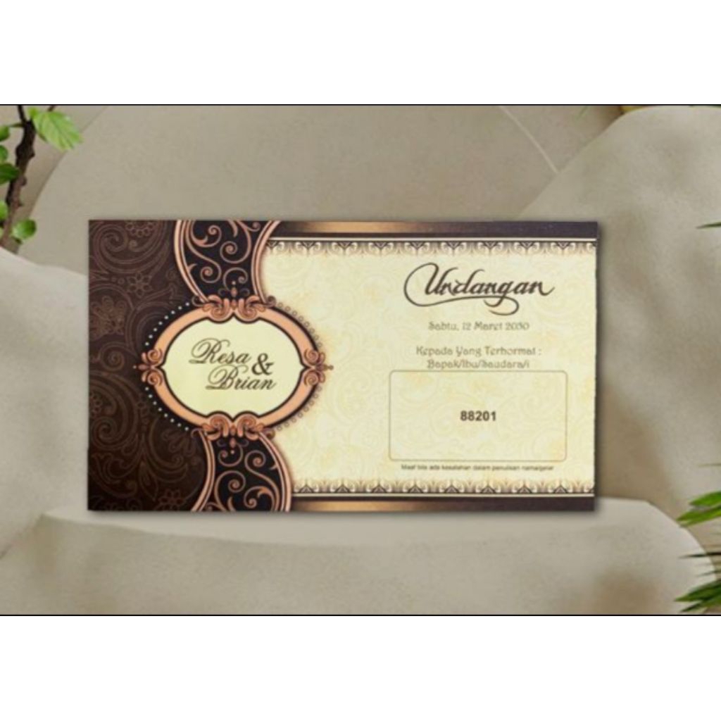 UNDANGAN NIKAH - ERBA 88201