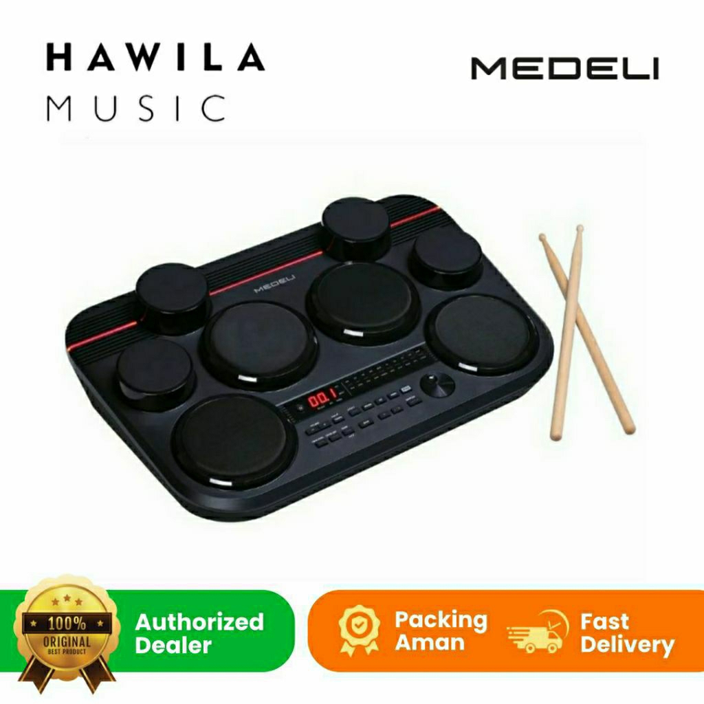 Drum Elektrik Medeli DD325 DD 325 Original Drum Pad Medeli DD 325