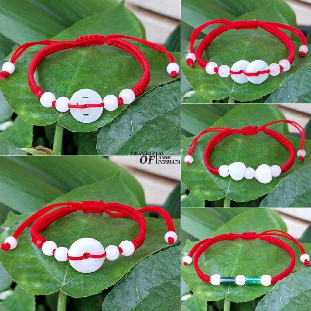 Gelang Batu Giok Asli Natural Stone / Gelang Giok / Gelang Pria / Gelang Wanita / Bracelete Jade