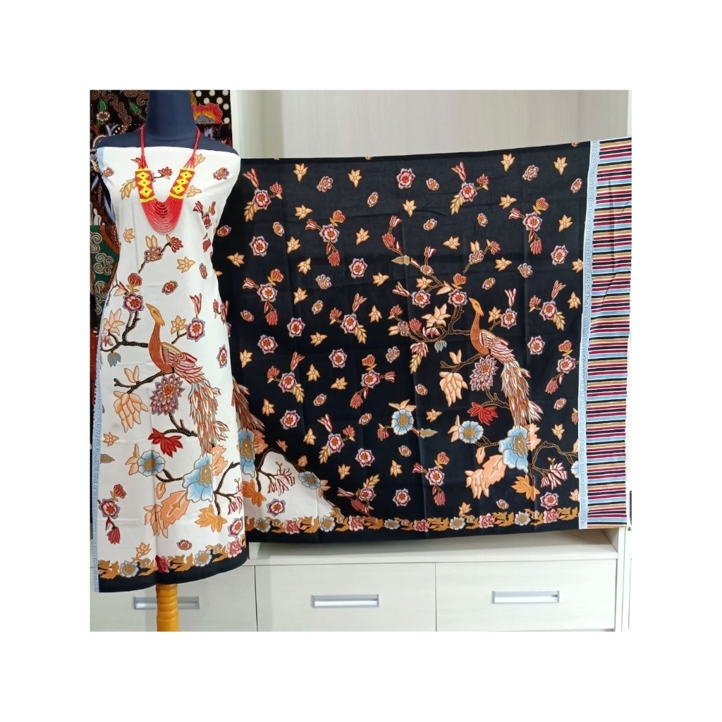 Kain Batik Katun Premium Motif Burung Merak