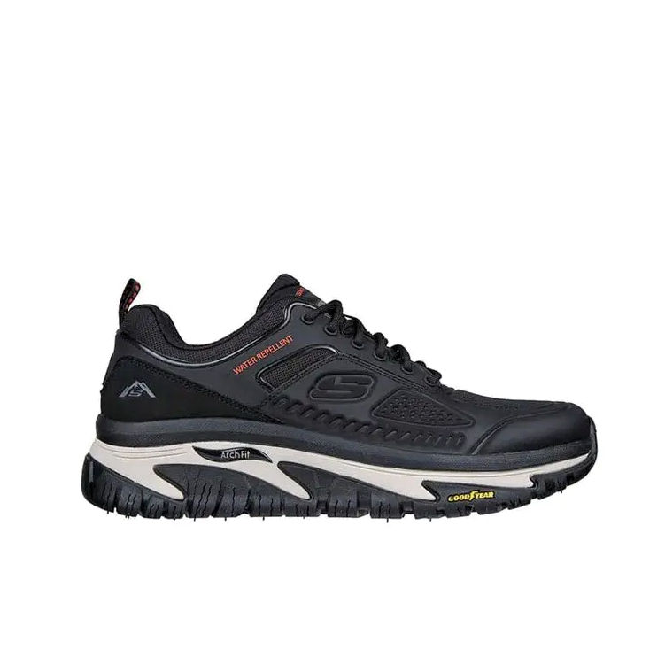 Sepatu Outdoor Pria Skechers Arch Fit Road Walker Black Original SKE237333BLK