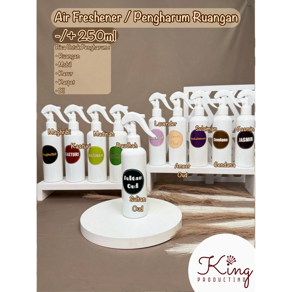 King - Air Freshener | Pengharum Ruangan | Semprotan Untuk Pewangi Ruangan | Semprot Pengharum Ruang