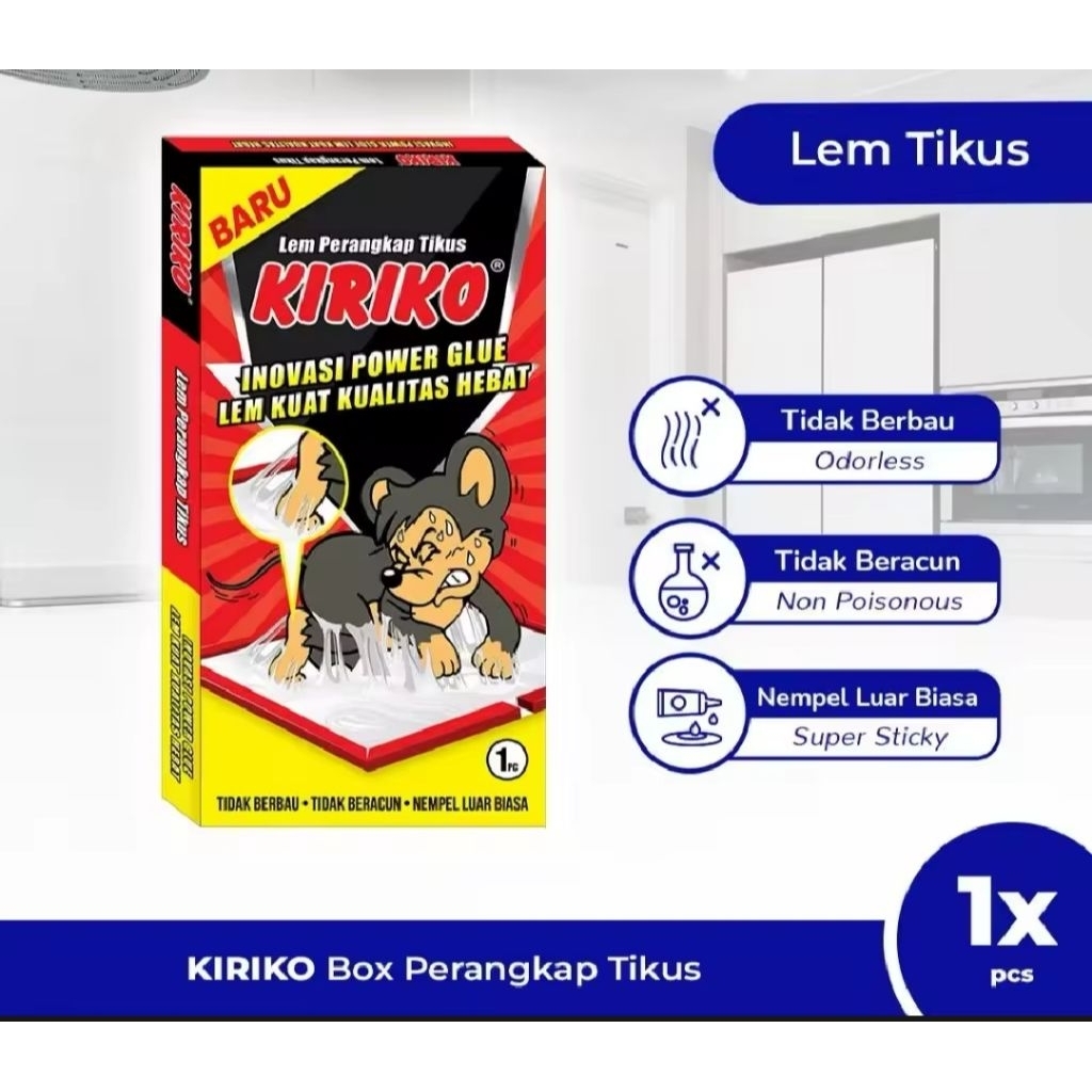 Lem Tikus Super Lengket - Lem Tikus Racun Tikus Kiriko Papan - Lem Tikus Super Ampuh/LEM TIKUS Kriko