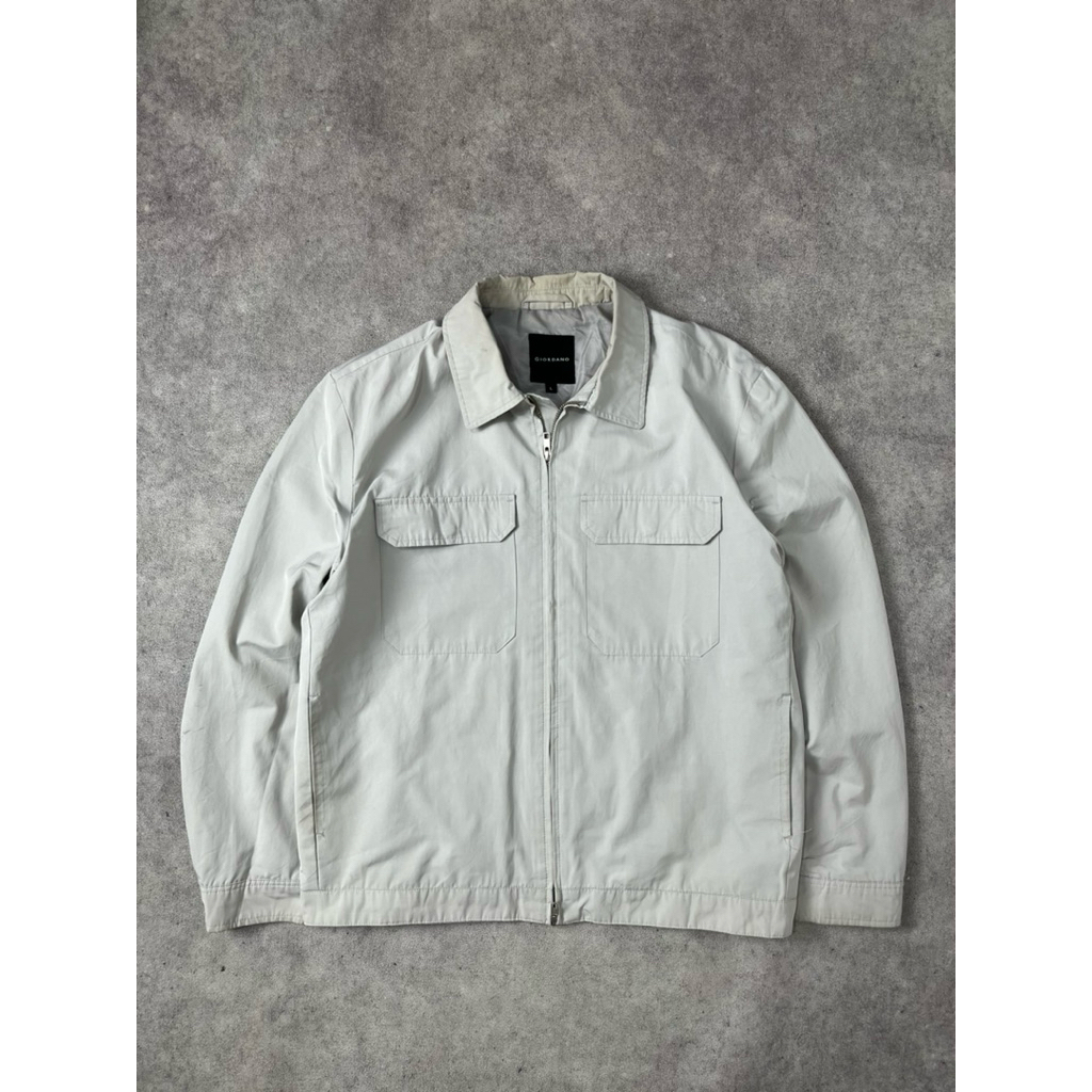 GIORDN double zipper work jacket