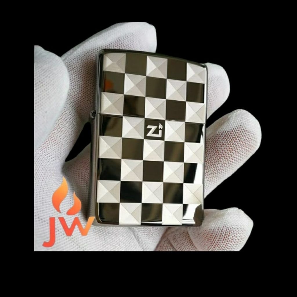 Korek Zippo Motif Catur Glosy- Premium
