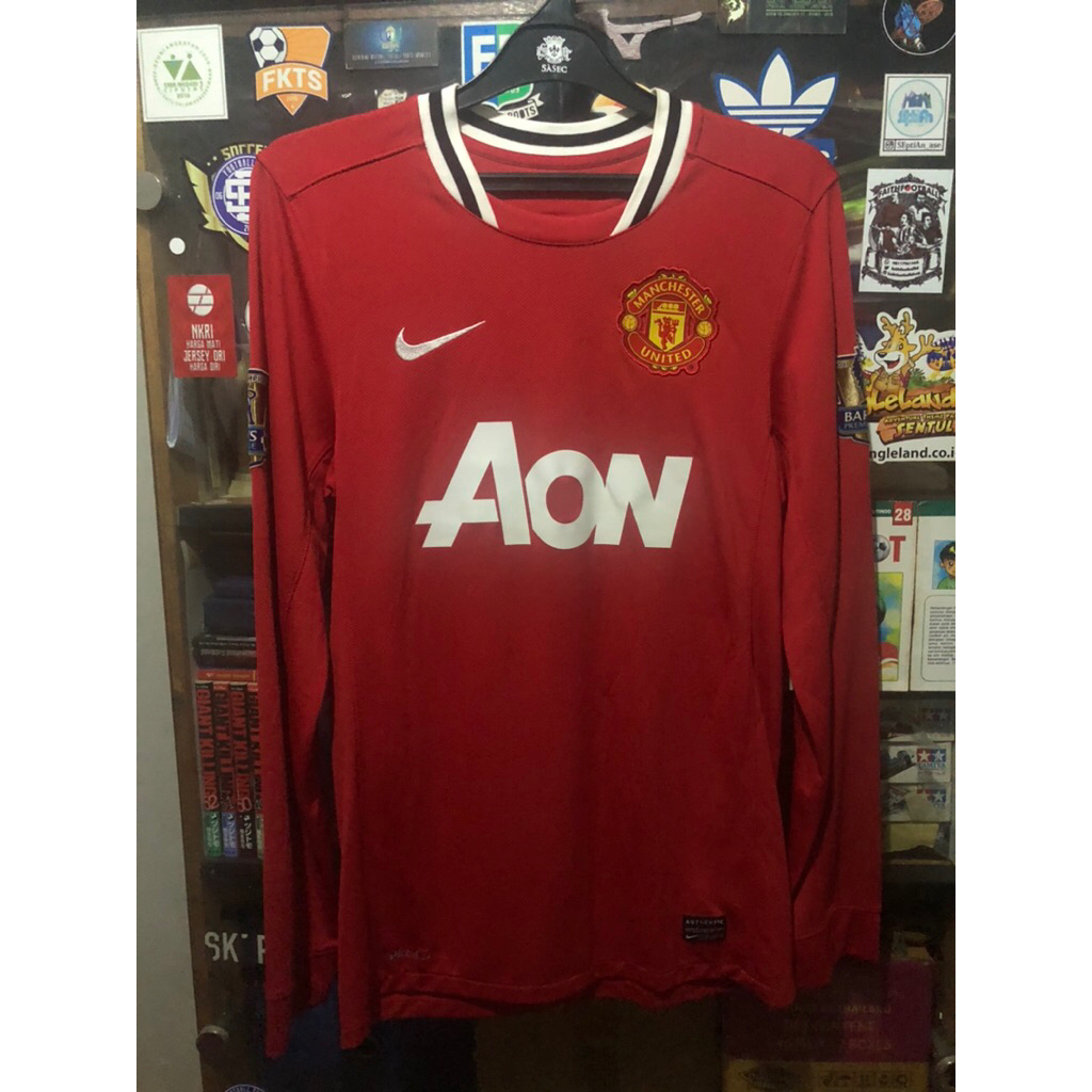 Jersey Nike Original Manchester United 11/12 Long Sleeves size S Rooney