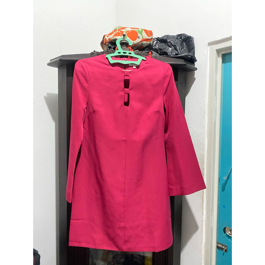 Pomelo Dress preloved ( fuschia )