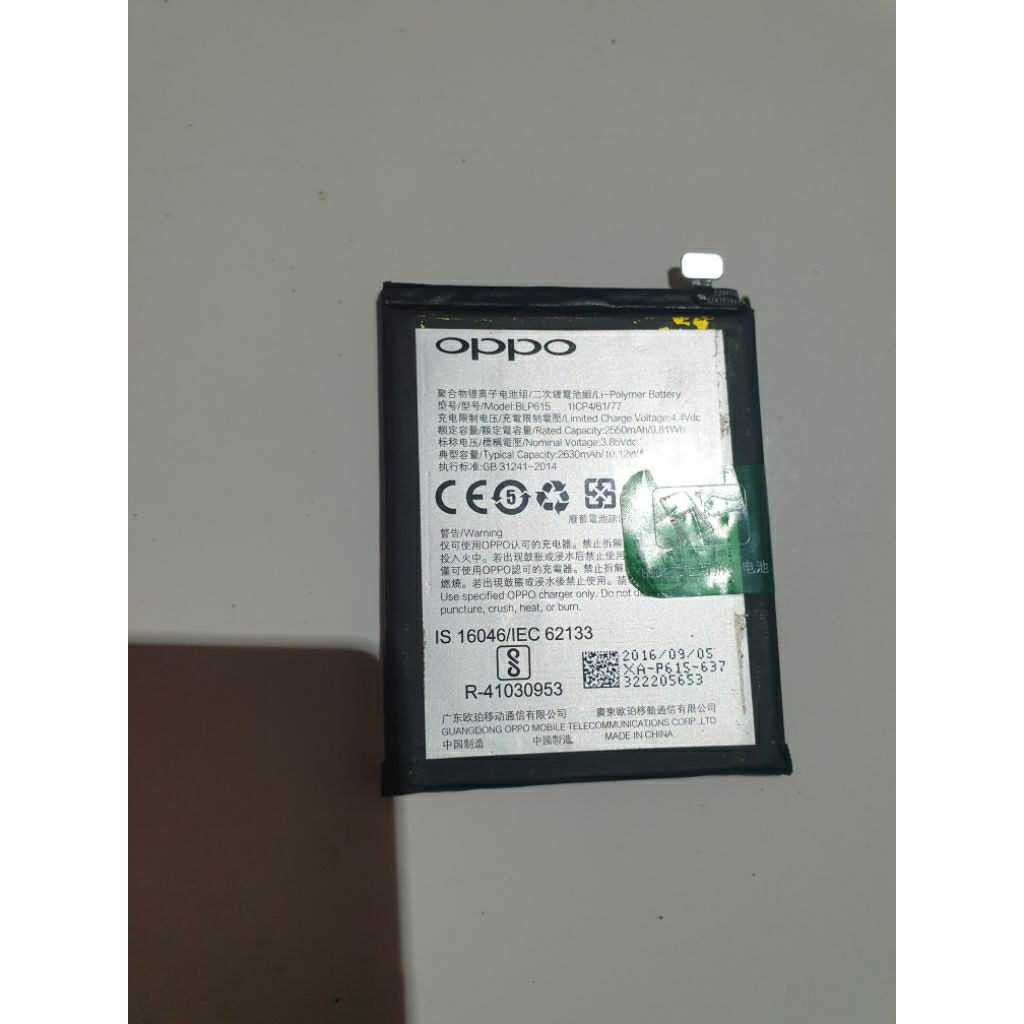 Batre original copotan oppo a37f
