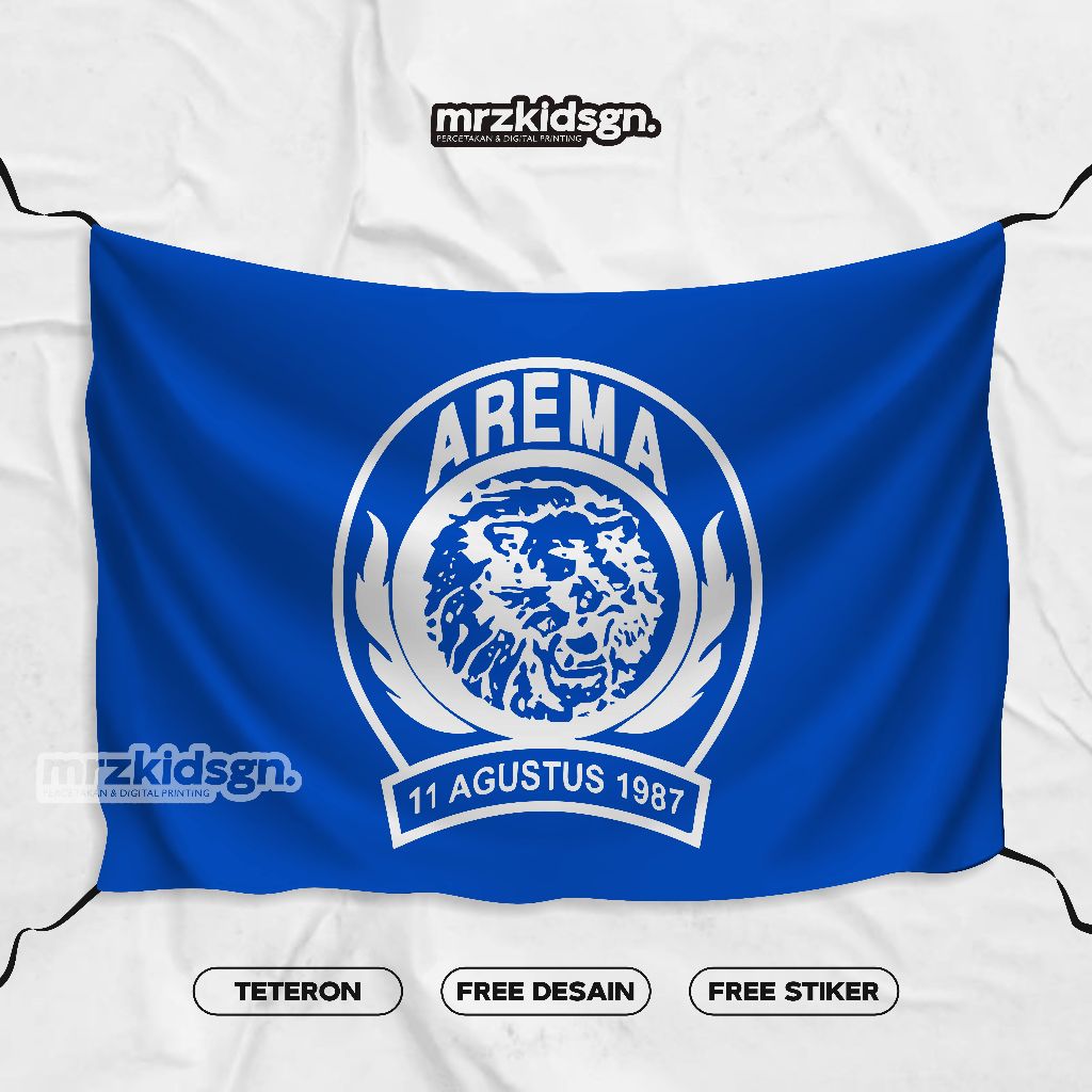 Bendera Suporter Arema FC Indonesia Arema Malang