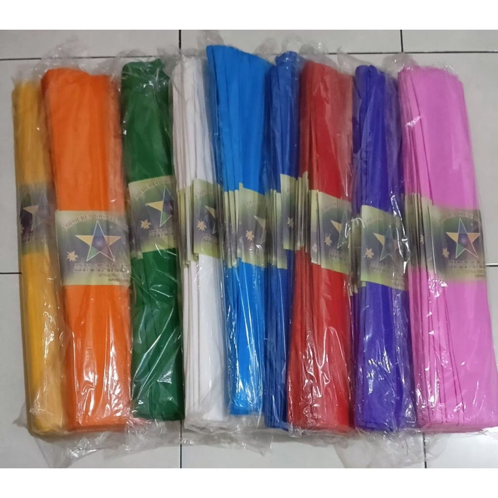 KERTAS KREP/KERTAS WARNA/KERTAS WARNA PAJANGAN
