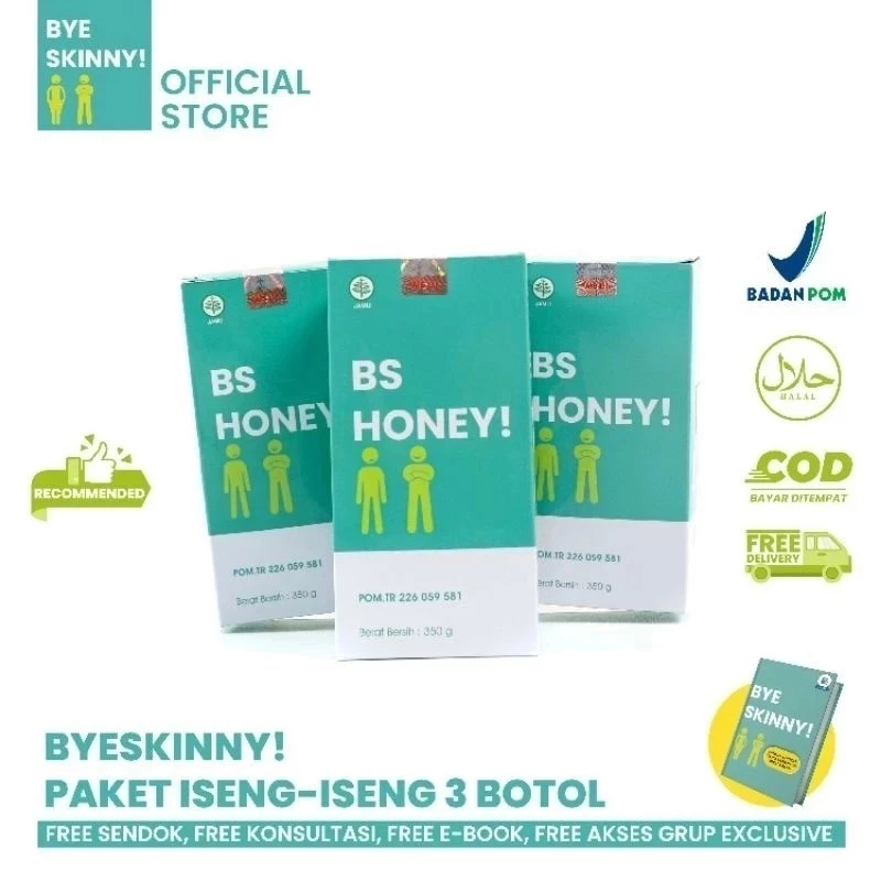 *PROMO*BYE SKINNY(BS HONEY) madu penggemuk badan